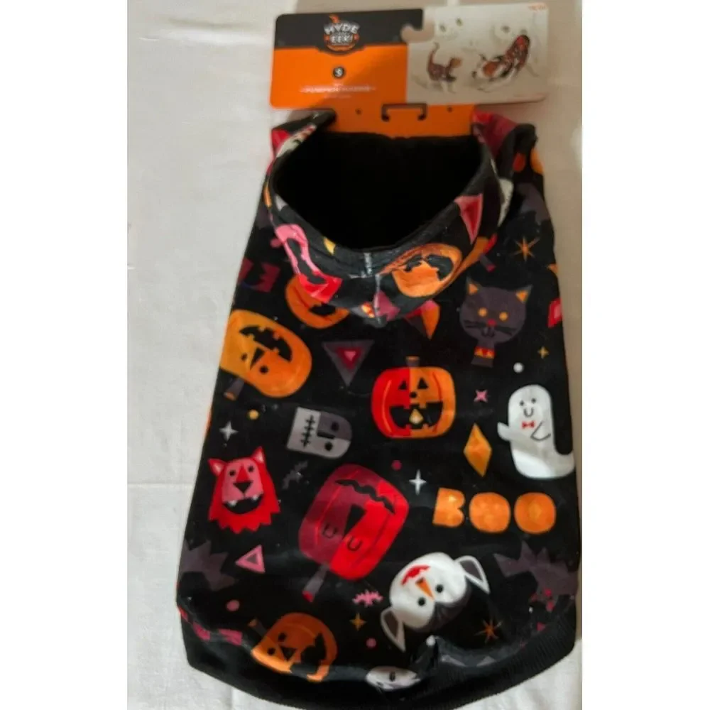 Halloween Pet Hoodie Costume‎ Pumpkin Ghost Vampire Siz Small